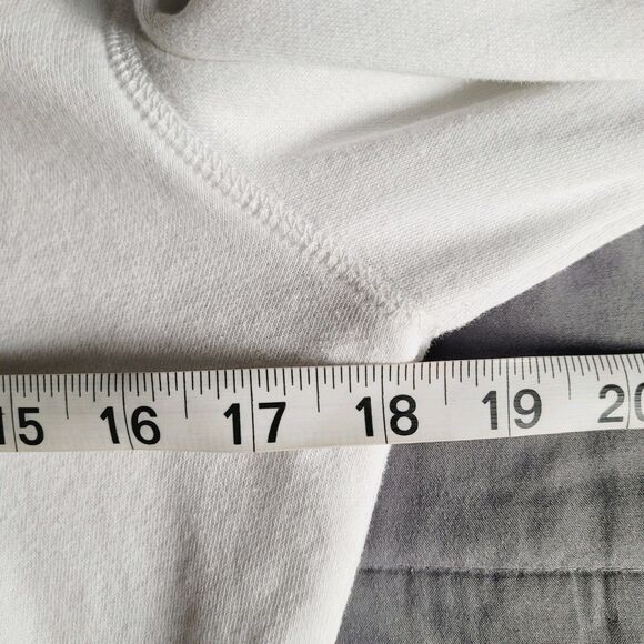 VTG Y2K Aeropostale White Full Zip Hoodie Women Large Spell Out Preppy Surf Flaw - Picture 4 of 8